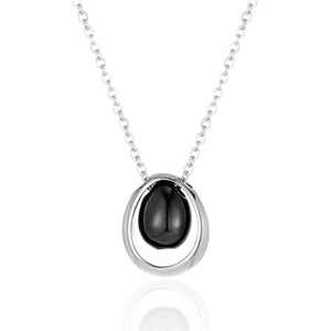 Stainless Steel Teardrop Pendant Necklace for Cremation Ashes