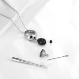 Stainless Steel Teardrop Pendant Necklace for Cremation Ashes