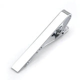 Personalized DIY Logo Laser Tie Clips Metal Clasp for Mens
