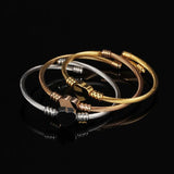Silver Heart Bracelet Bangle Initial Charms Bracelets Women Jewelry