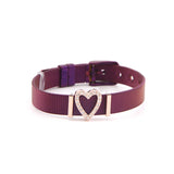 Mesh Bracelet Set with Heart Slide Charms Stainless Steel Bracelet