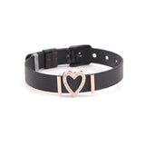 Mesh Bracelet Set with Heart Slide Charms Stainless Steel Bracelet