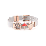 Soar Jewelry OCEANHOLIC SET Mesh Bracelet with starfish & Pearl charms