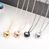 Stainless Steel Cremation Heart Urn Necklace for Ashes Engraved Pendant