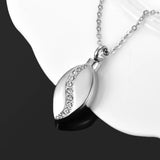 Stainless Steel Tear Drop Pet Urn Ashes Necklace Pendant