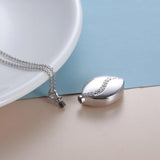 Stainless Steel Tear Drop Pet Urn Ashes Necklace Pendant