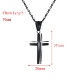 Unisex Lord Pendant Cross Necklace