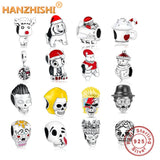 925 Silver Christmas Beads for Charms Bracelet Necklace