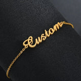 Women Jewelry Personalized Name Letter Stainless Steel Ankle Bracelets