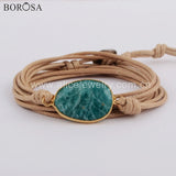 Wrap Bracelet 5 Times Natural Stone Charm Friendship Bracelet