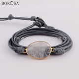 Wrap Bracelet 5 Times Natural Stone Charm Friendship Bracelet