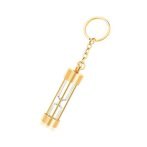 Stainless Steel Hourglass Ashes Necklace Urn Keychains Family Memorial