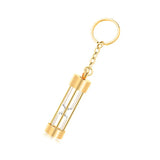 Stainless Steel Hourglass Ashes Necklace Urn Keychains Family Memorial