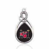 Drumset Circle Charm for Jewelry Making