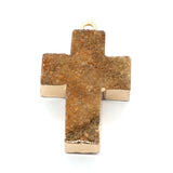 Druzy Crystal Crosses Pendants for DIY Jewelry Making