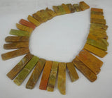 Druzy Crystal Pendant Necklace Golden Yellow ORPIMENT Mineral Specimen