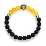 Lion Head Drum Beads 8mm Natural Stone Bracelet