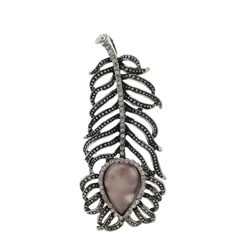 Golden Stone Crystalfang Pendant for Women