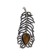 Golden Stone Crystalfang Pendant for Women