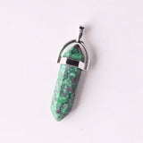 Natural Stone Hexagon Point Pendant 6pcs/lot