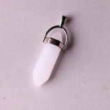 Natural Stone Hexagon Point Pendant 6pcs/lot