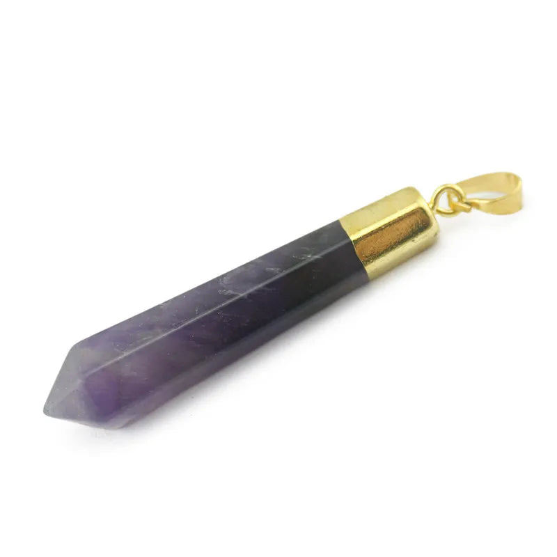 Golden Stone Pendant for Women Square Shape Choker Vintage Jewelry