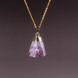 Amethyste Chokers Quartz Crystal Pendant Necklace