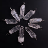 Clear Quartz Druzy Reiki Stone Pendant Necklace