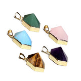 Vintage Locket Pendant Necklace Chain Triangle Jewelry Fineness Novelty