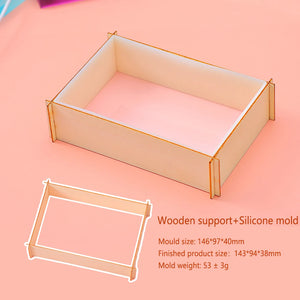 3D Cube Ornament LED Lamp Holder Silicone Resin Mold Handicrafts
