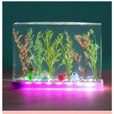 3D Cube Ornament LED Lamp Holder Silicone Resin Mold Handicrafts