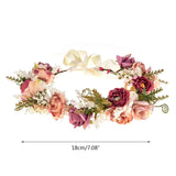 Dry Flower Headband Adjustable Garland Headband Flower Crown