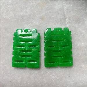 Green Jadeite Xizi Loose Beads DIY Earrings Tassels Accessories Jade Jewelry