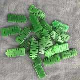 Green Jadeite Xizi Loose Beads DIY Earrings Tassels Accessories Jade Jewelry