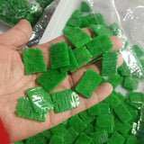 Green Jadeite Xizi Loose Beads DIY Earrings Tassels Accessories Jade Jewelry