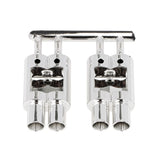 RC Car Dual-Outlet Exhaust Pipe Tailpipe 1/10 Off Road Decoration Parts
