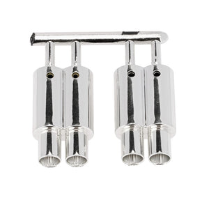 RC Car Dual-Outlet Exhaust Pipe Tailpipe 1/10 Off Road Decoration Parts