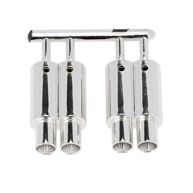 RC Car Dual-Outlet Exhaust Pipe Tailpipe 1/10 Off Road Decoration Parts