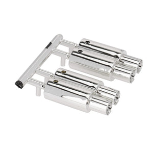 RC Car Dual-Outlet Exhaust Pipe Tailpipe 1/10 Off Road Decoration Parts