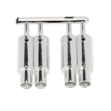 RC Car Dual-Outlet Exhaust Pipe Tailpipe 1/10 Off Road Decoration Parts