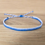 Dual Tone Square Knot Macrame Bracelet for Couples