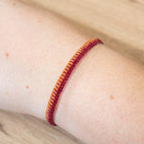 Dual Tone Square Knot Macrame Bracelet for Couples