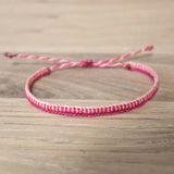 Dual Tone Square Knot Macrame Bracelet for Couples