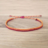 Dual Tone Square Knot Macrame Bracelet for Couples