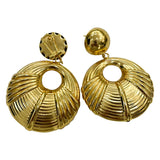 Dubai 18K Plating Jewelry Set for Women Large Hoop Earrings and Pendant