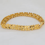 Dubai 24K Indian Jewelry Cuban Chain Bangle Bracelet for Men and Women