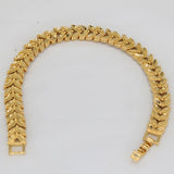 Dubai 24K Indian Jewelry Cuban Chain Bangle Bracelet for Men and Women