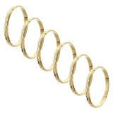 Dubai 8mm Circles Bangles Ethiopian Cuff Bracelet Wedding Jewelry