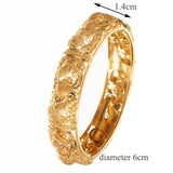 Dubai African Wedding Jewelry Bridal Bangles Plated Women Cuff Bracelets