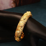 Dubai African Wedding Jewelry Bridal Bangles Plated Women Cuff Bracelets